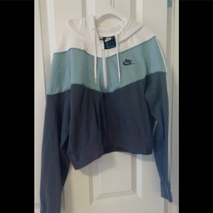 Nike white, blue, and Grey half zip (Not sold anymore)